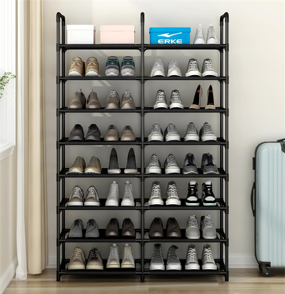 Shoe rack with cover